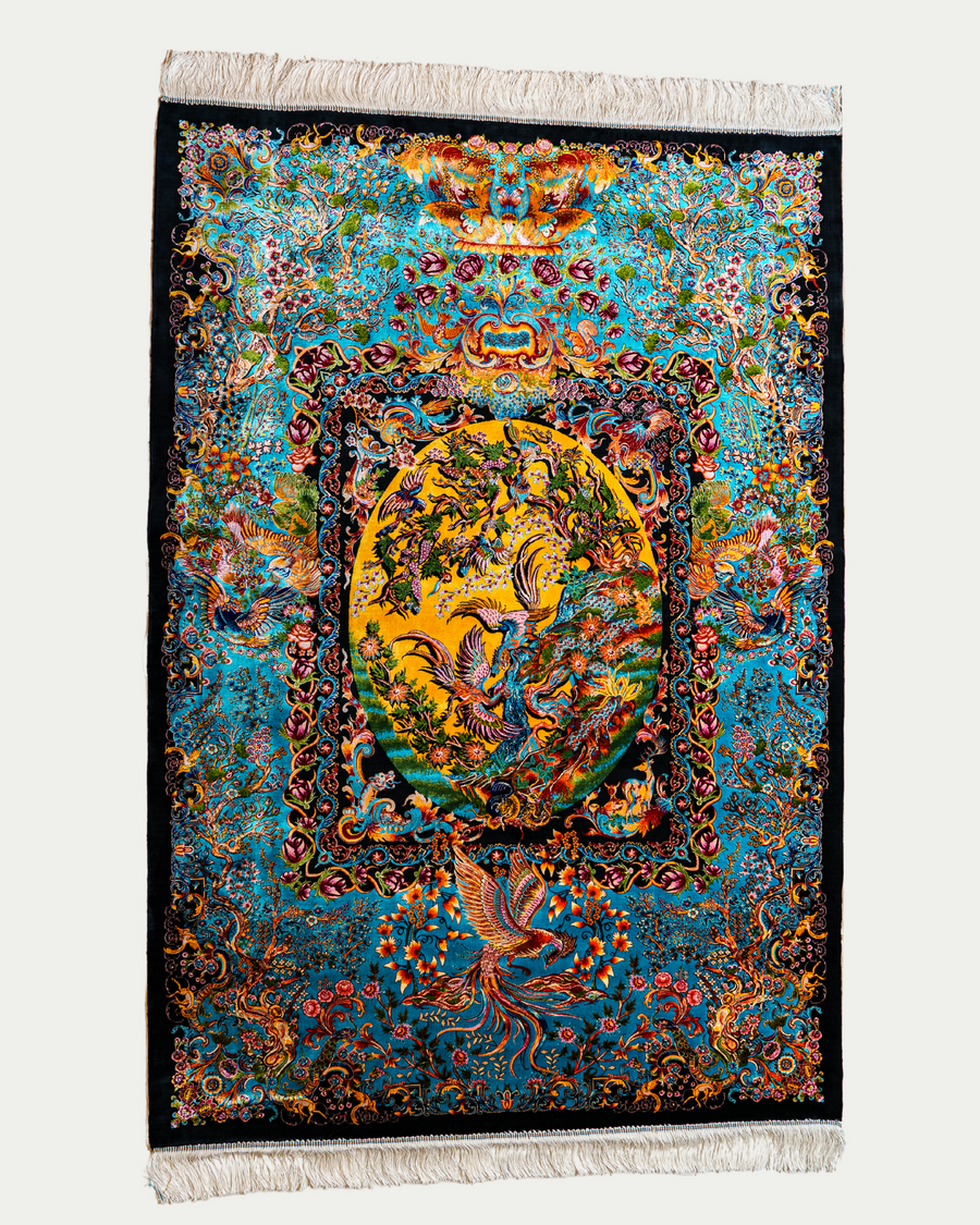 Silk Rug Authentic Persian Silk Rugs | Luxurious Handcrafted Masterpiece – Kasraz